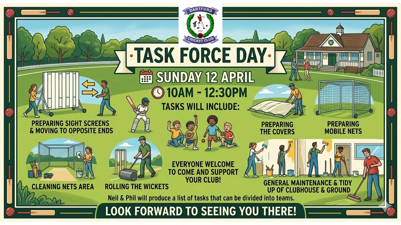 Indoor training session at Dartford Cricket Club